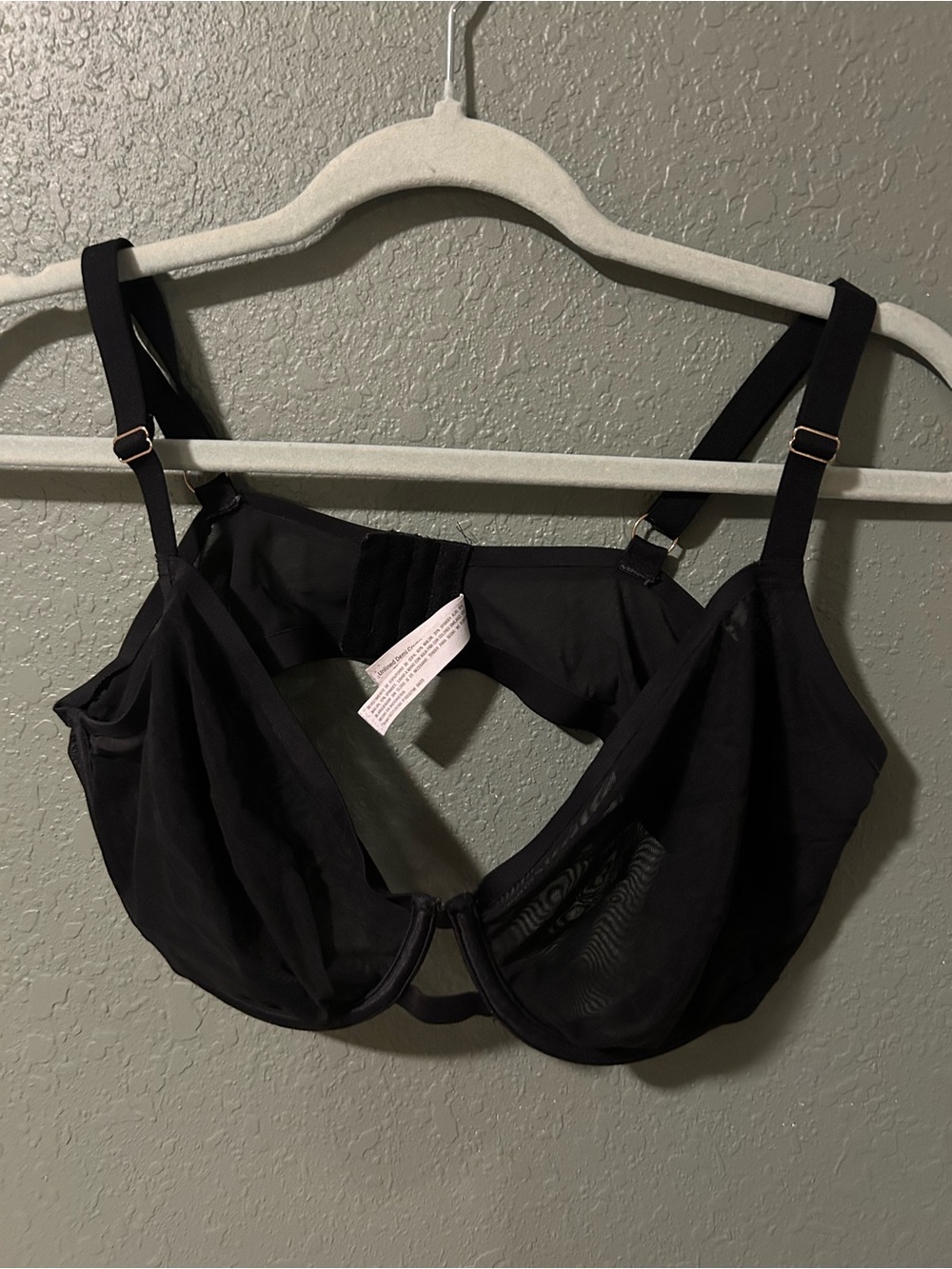 Auden Sheer Black Bra
